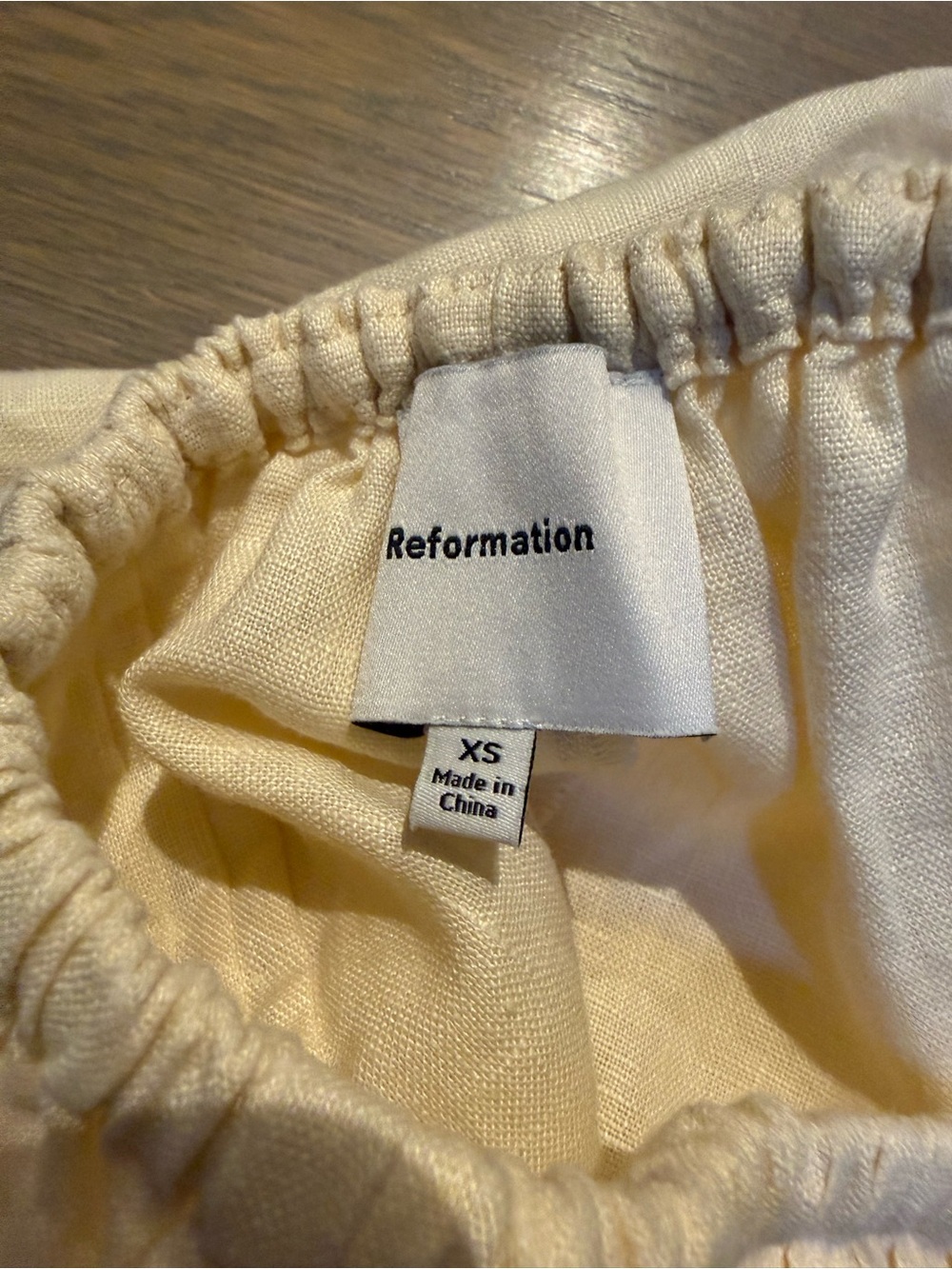 Reformation Linen Hannah Low Rise Short - Picture 7 of 8